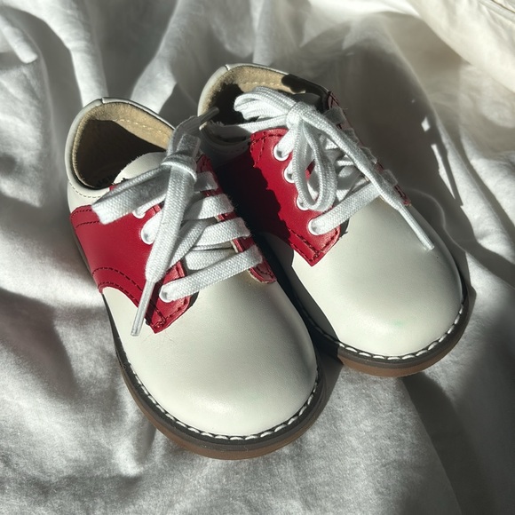 Footmates classic two-tone leather saddle shoes toddler size 4 - Picture 4 of 5